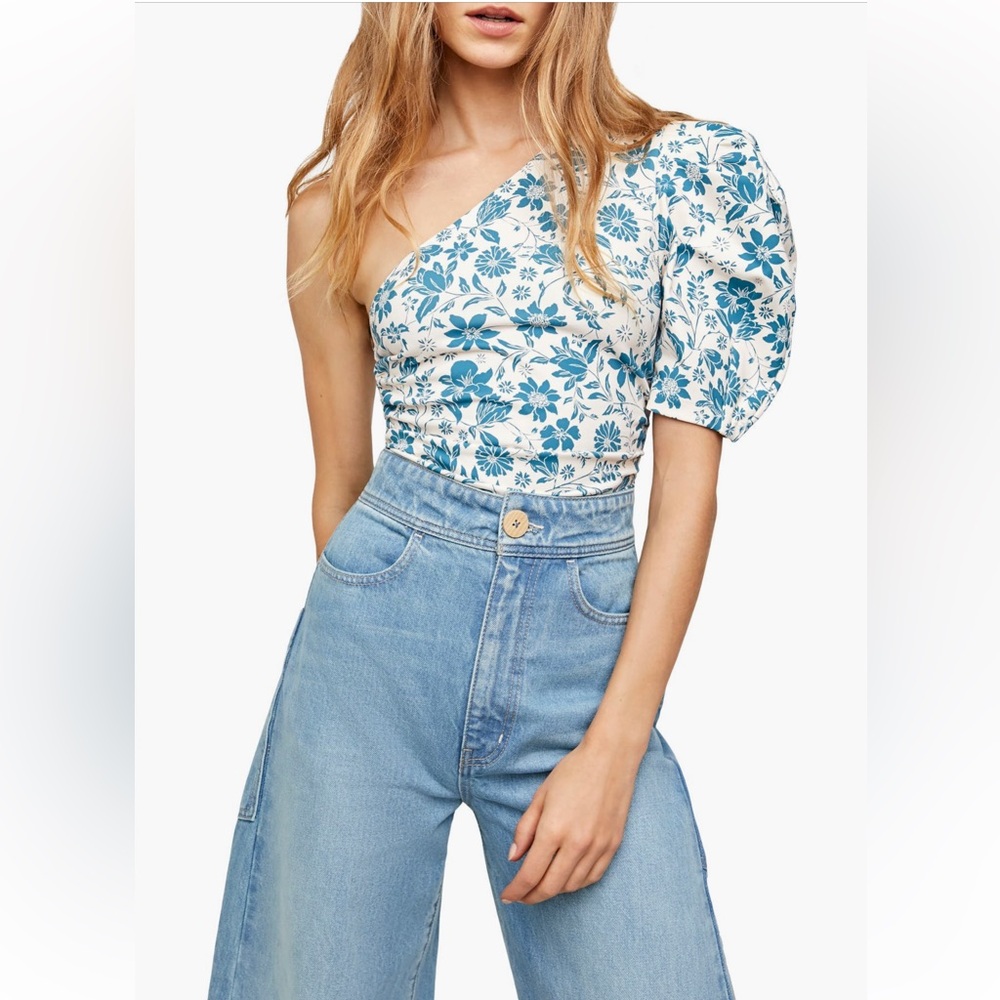 Free People — Somethin Bout You Bodysuit in Blue